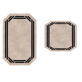 Mijölnir Juego de alfombras de baño Crema (2 piezas)
